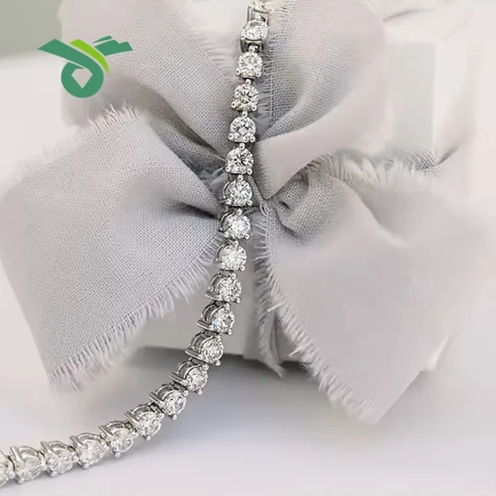 Authentic 18K Gold Diamond-Inspired Tennis Bracelet Laboratory-Grown Diamond new bracelet luxury charms