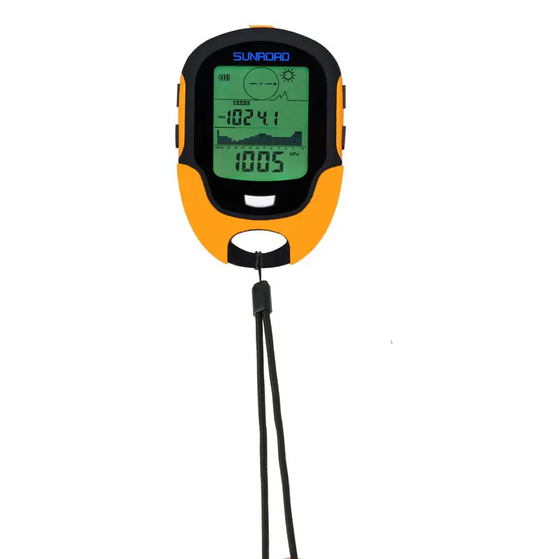 Handheld FR500 Digital Altimeter Temperature Humidity Compass Max/Min Altitude Hot Gain/Loss-for Climbing Barometer Hygrometer