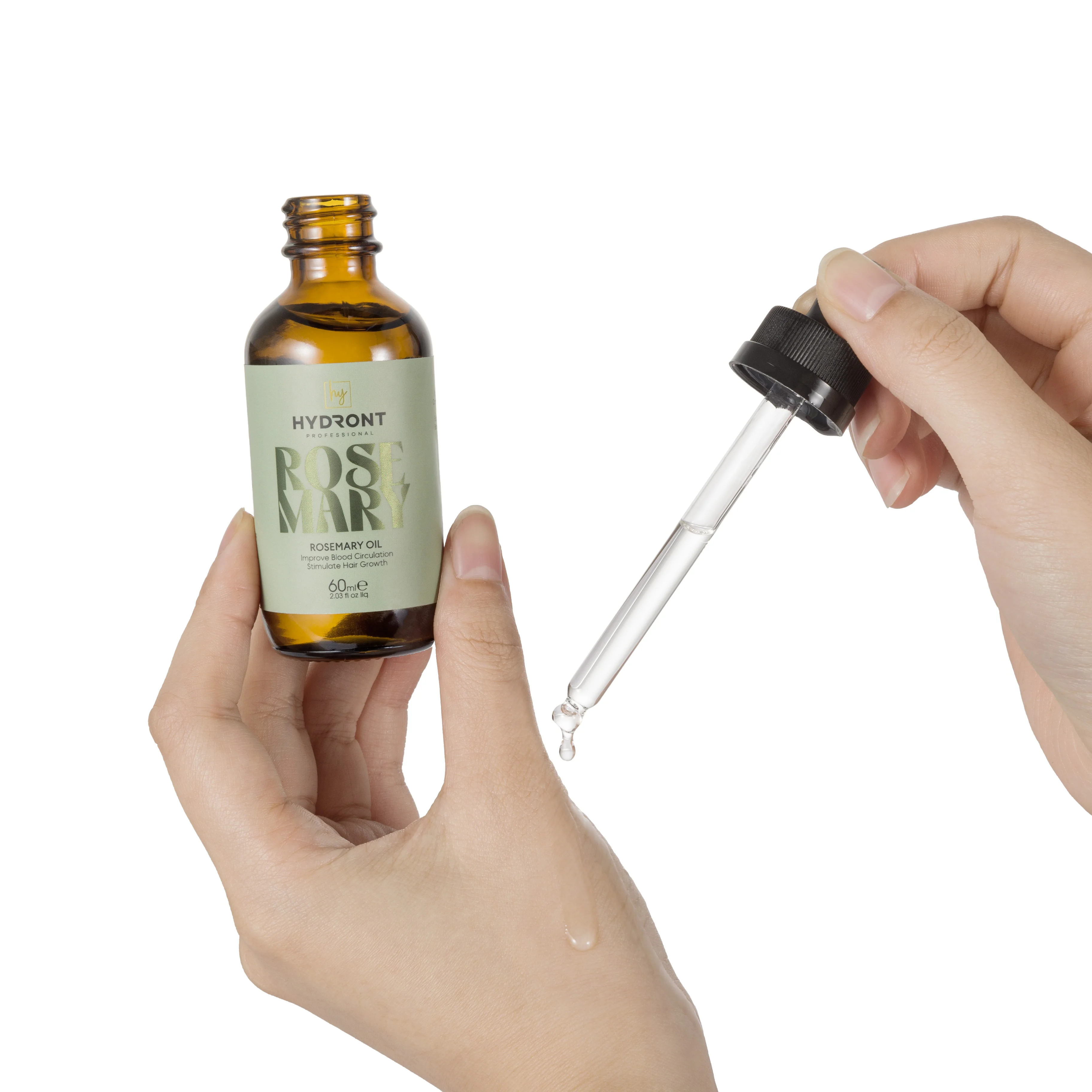 Organic Rosemary Fast Hair Growth Oil For African Regrowth Mint Serum For Black Women Hair Loss Product