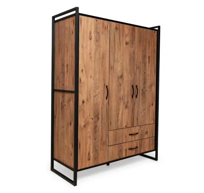 Wardrobe Cabinet for hotel Living Room Closet all sizes designs easy Fold assemble rack shelf Panel Wood Flat pack DIY Turkish