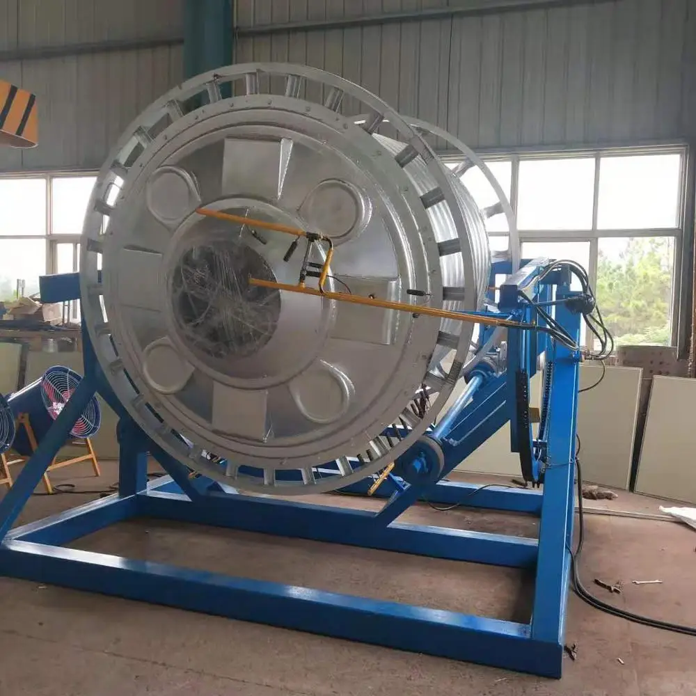 
1000liter Plastic Water Tank Rock and Roll Rotational Molding Machine 