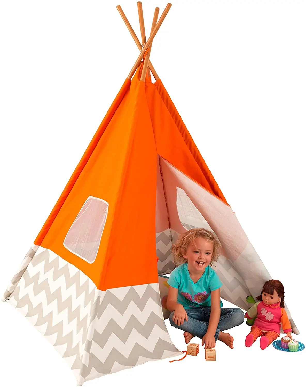 
Baby Play Toy outdoor camping children cotton Indian Teepee indoor stripe tent for kid 