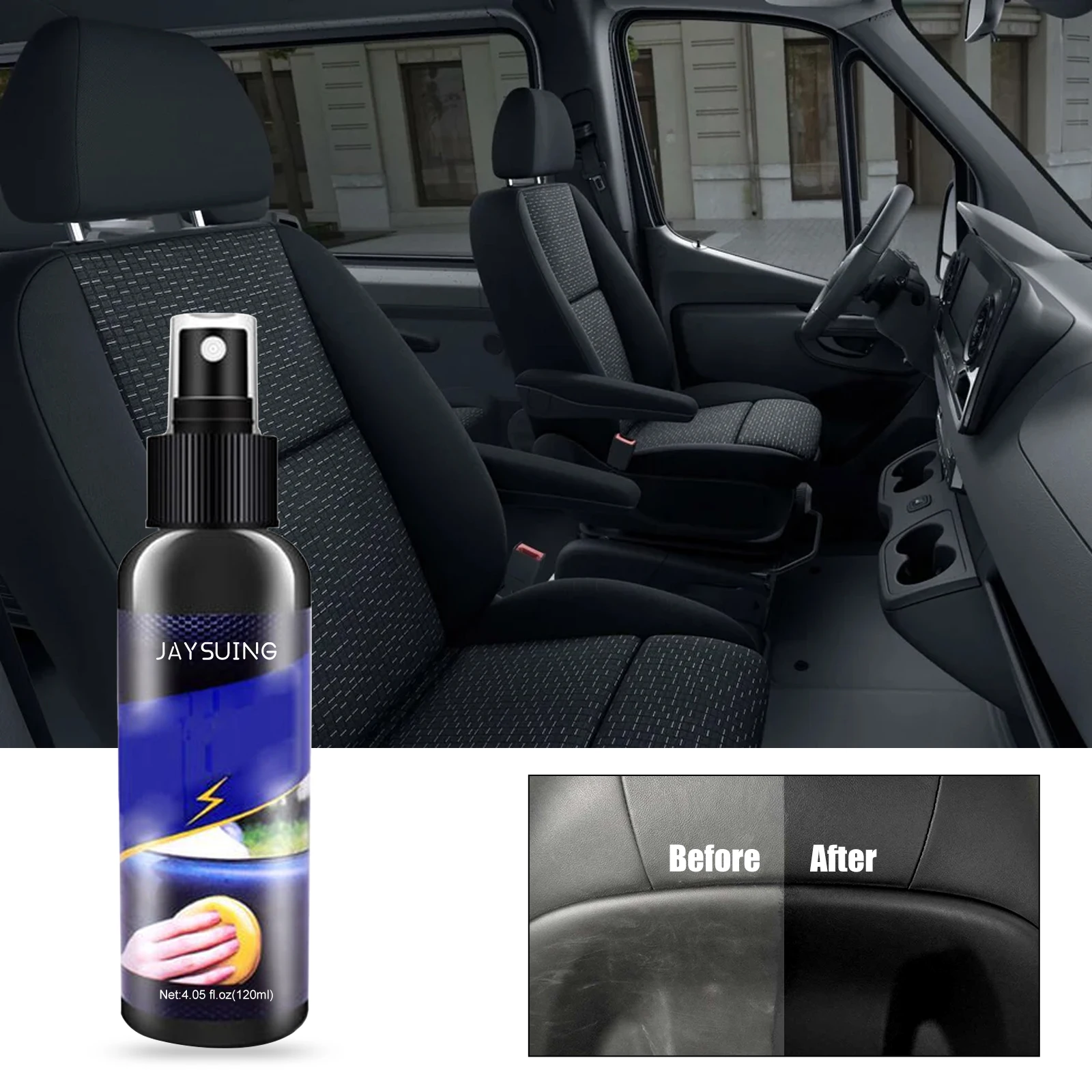Jaysuing OEM&ODM Sustainable Interior Detailing Spray Soft Car Interior Spray Liquid Car Interior Cleaning Spray