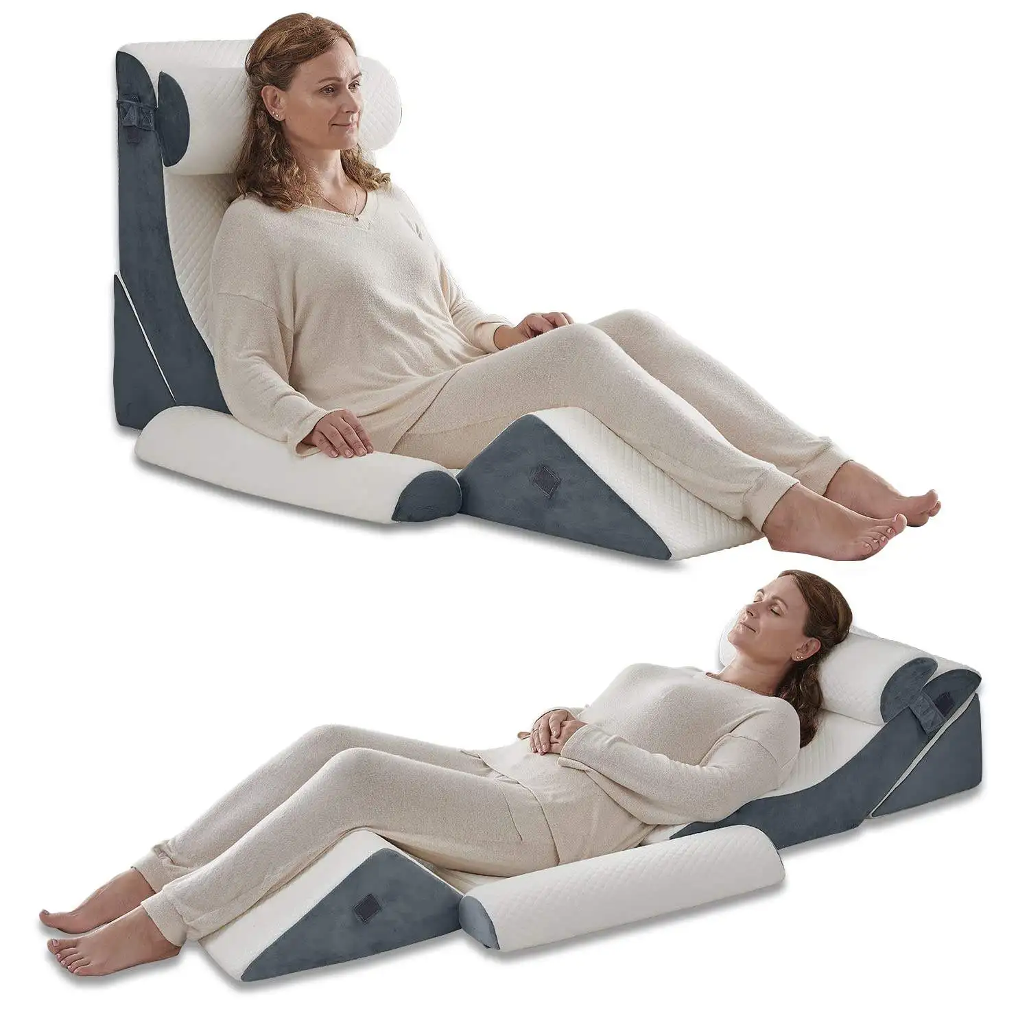 Wedge Portable Relax Reading Pillow Lumbar Back Bed The Wedge Pillow Positions Set Medical For Gaming Sleeping After Surgery