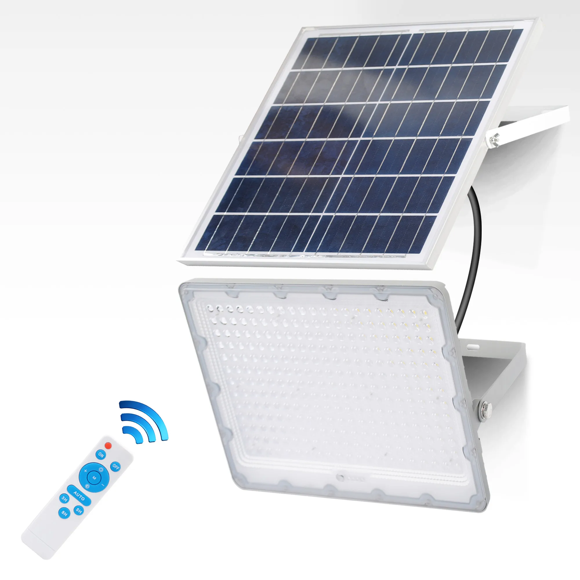 High Quality Energy Saving Floodlight Aluminum Housing 300w Led Solar Stadium Lights Solar Flood Light For Sport Court