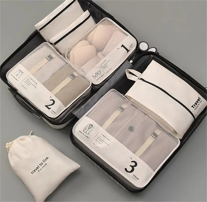 Sanitary Napkin Large Capacity Canvas Large Non Woven Storage Bags  Bag Travel Hanging Clothes Storage Travel Storager