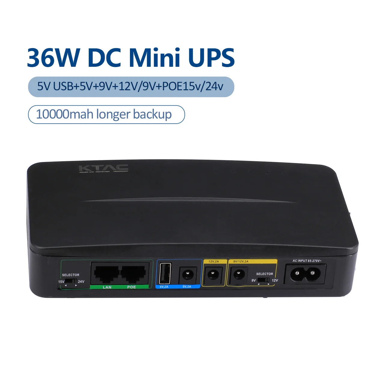 Мини dc ups 5VUSB 5v 9v 12v POE 15v 24v 10000 mah литиевая батарея для Wi-Fi маршрутизатор модем