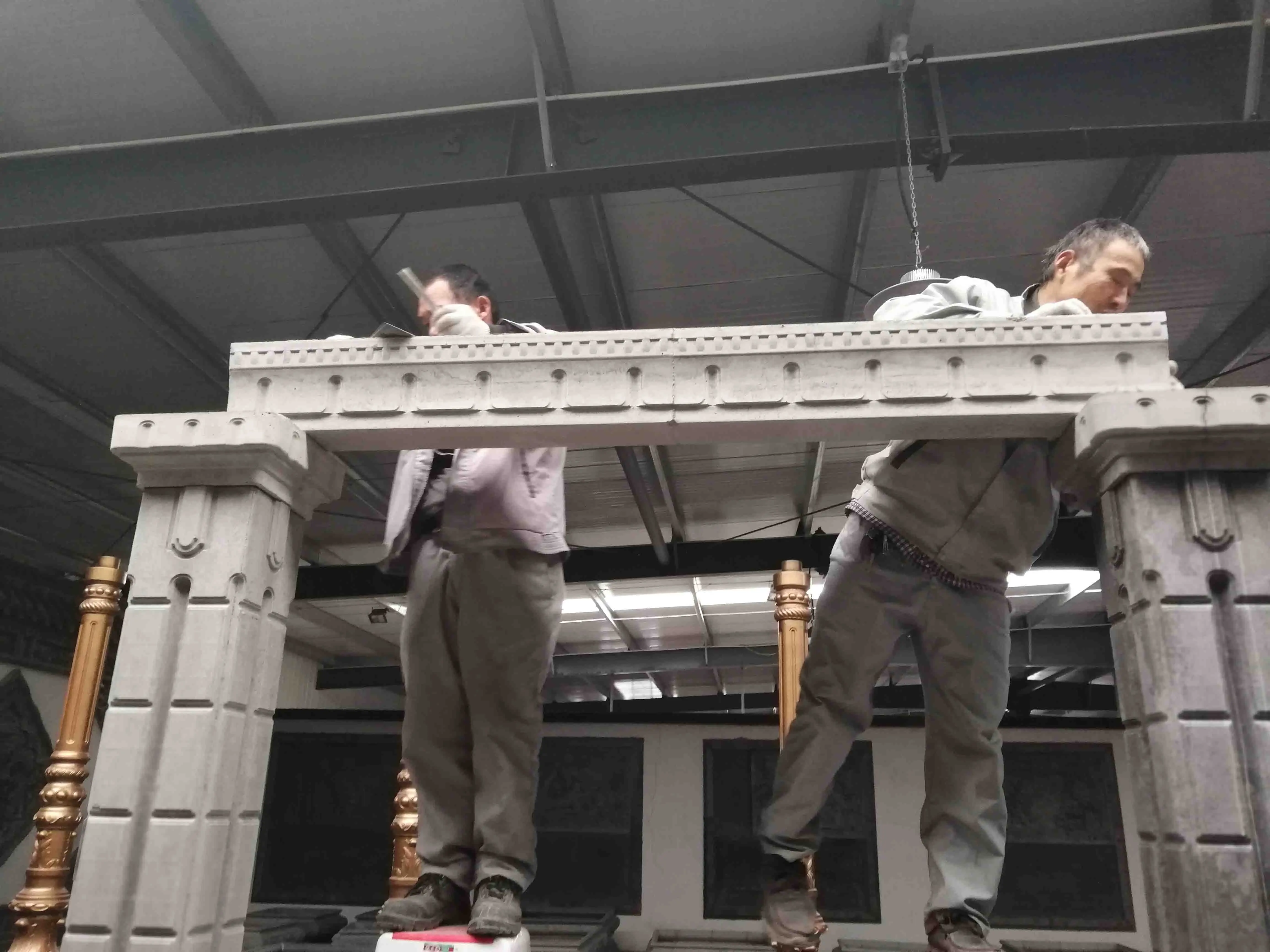 plastic precast concrete cement ornamental garden  pergola set moulding mold for outdoor garden and villa