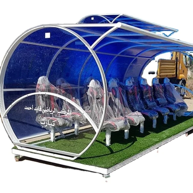 2 ряда портативная футбольная площадка для стадиона