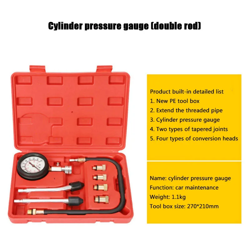 Automotive Repair Tools auto multifunctional Engine Oil Pressure Tester cylinder compression gauge