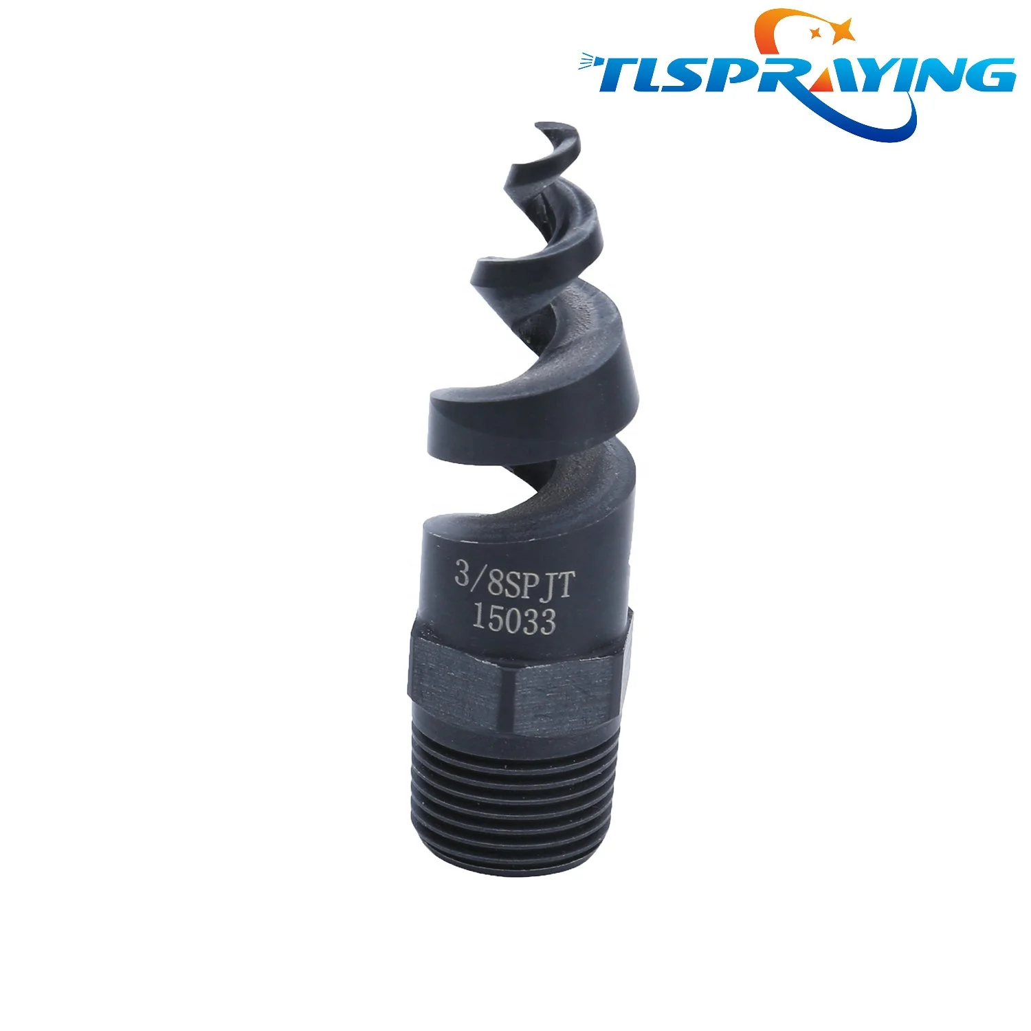 3/8 SPJT Hollow Cone/Full Cone Spiral Plastic Spray Nozzle, spiraljet nozzle