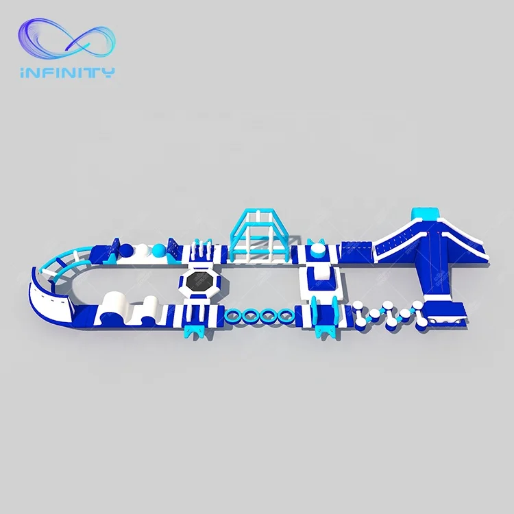 Inflatable Floating Obstacle Course Water Play Equipment Commercial Aqua Park Inflatable Water Sports Amusement  Sea Water Park