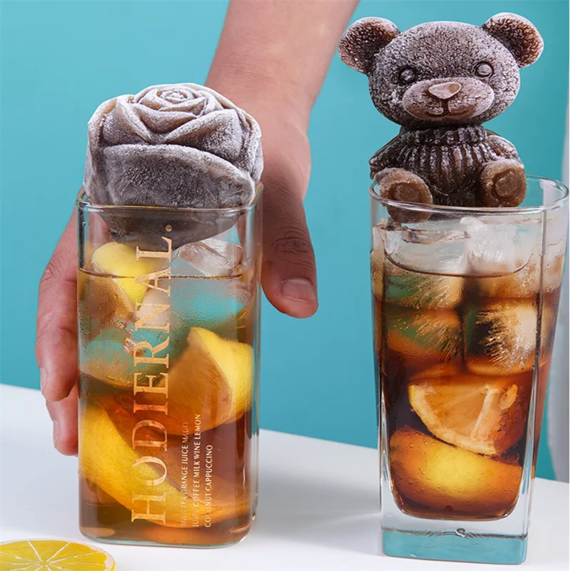 Home silica gel products: customized silica gel ice, honeycomb silica gel tray, cute animal ice tray