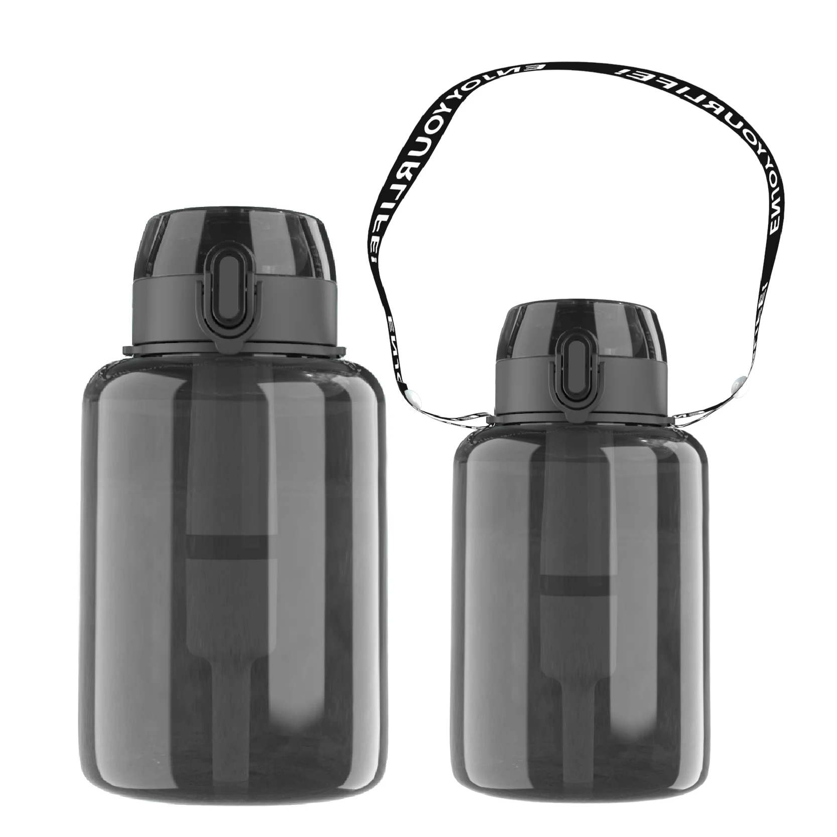 1.2L big capacity sports filter water bottle  long lifespan cartridge water bottle filter