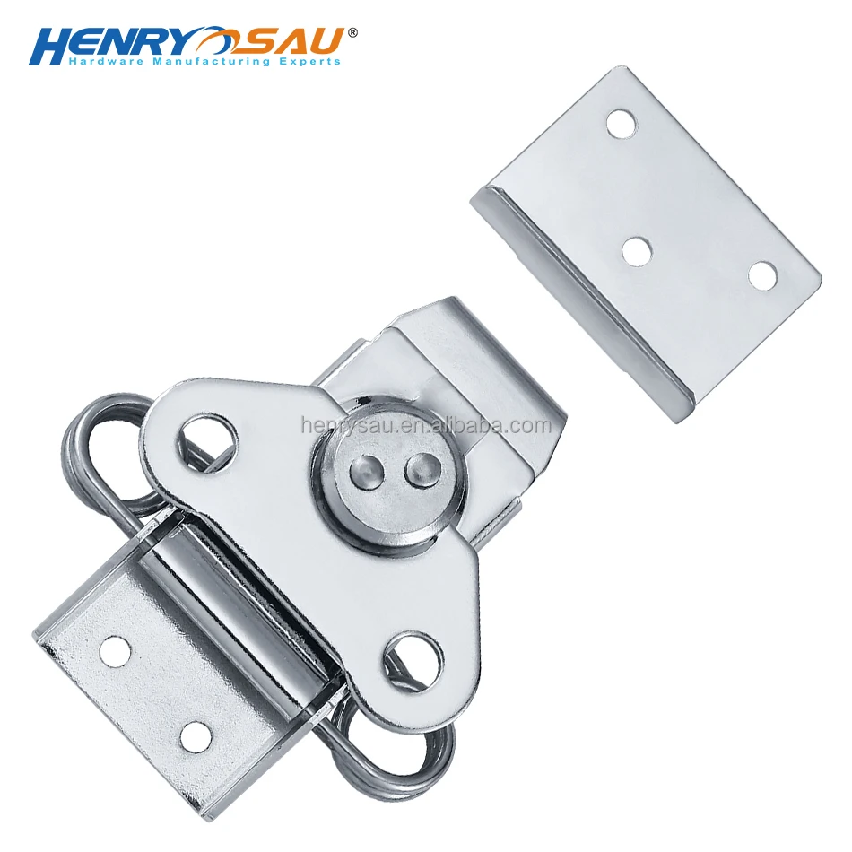 solid & stable wooden case import&export packing case clasp butterfly lock core big 304 stainless steel fastener twist latch