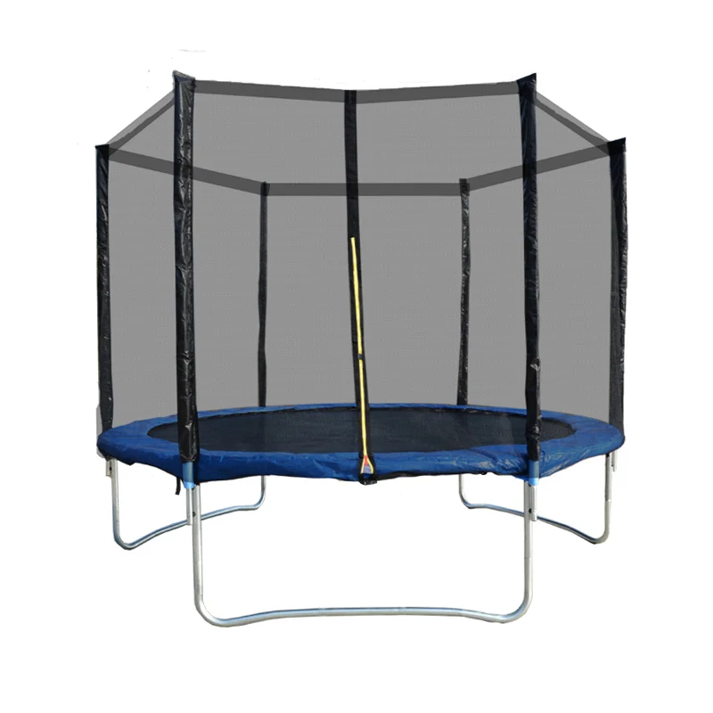 Promotion price high quality 10FT outdoor gymnastics competition trampoline with safety net