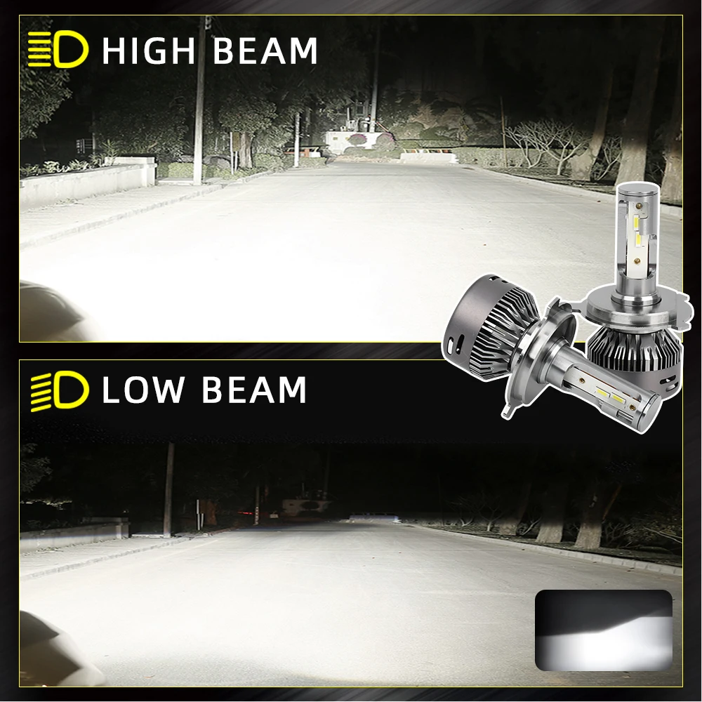 High Power Super Bright 55W Car H7 led, 16000 Lumen H1 880 9005 Auto Head Lamp C8 H11 H7 Led Headlight Bulbs H4