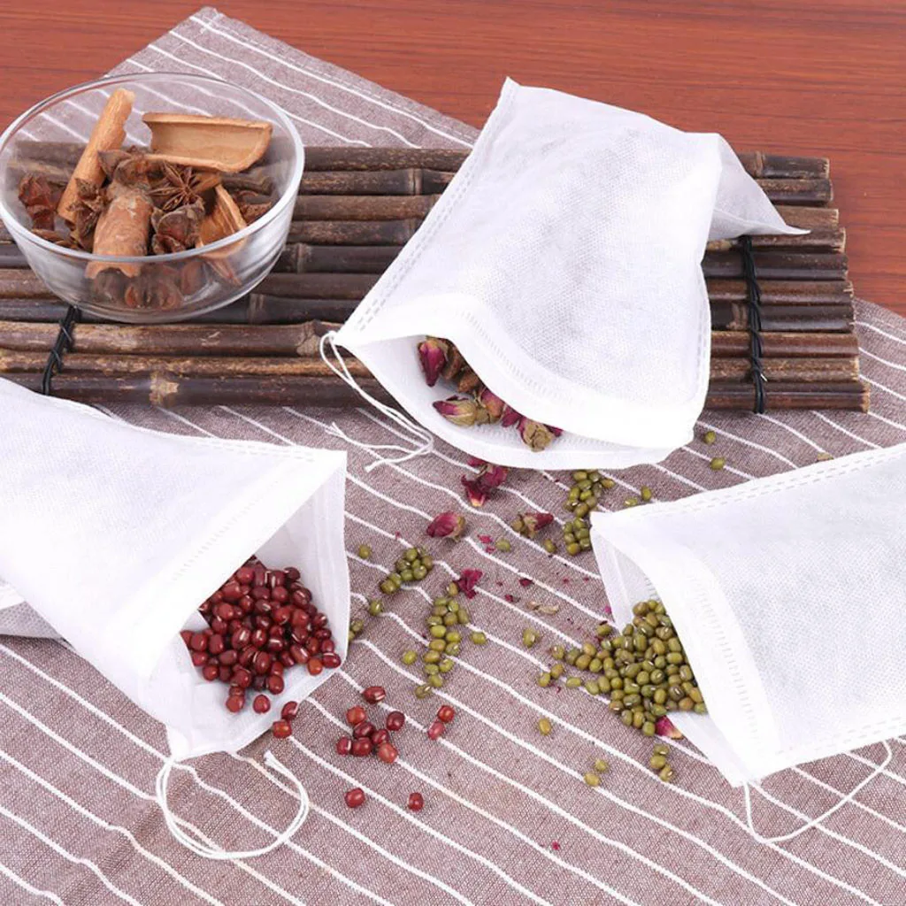 Biodegradable empty packing herbal medicine spice drip coffee disposable infuser tea filter drawstring bags