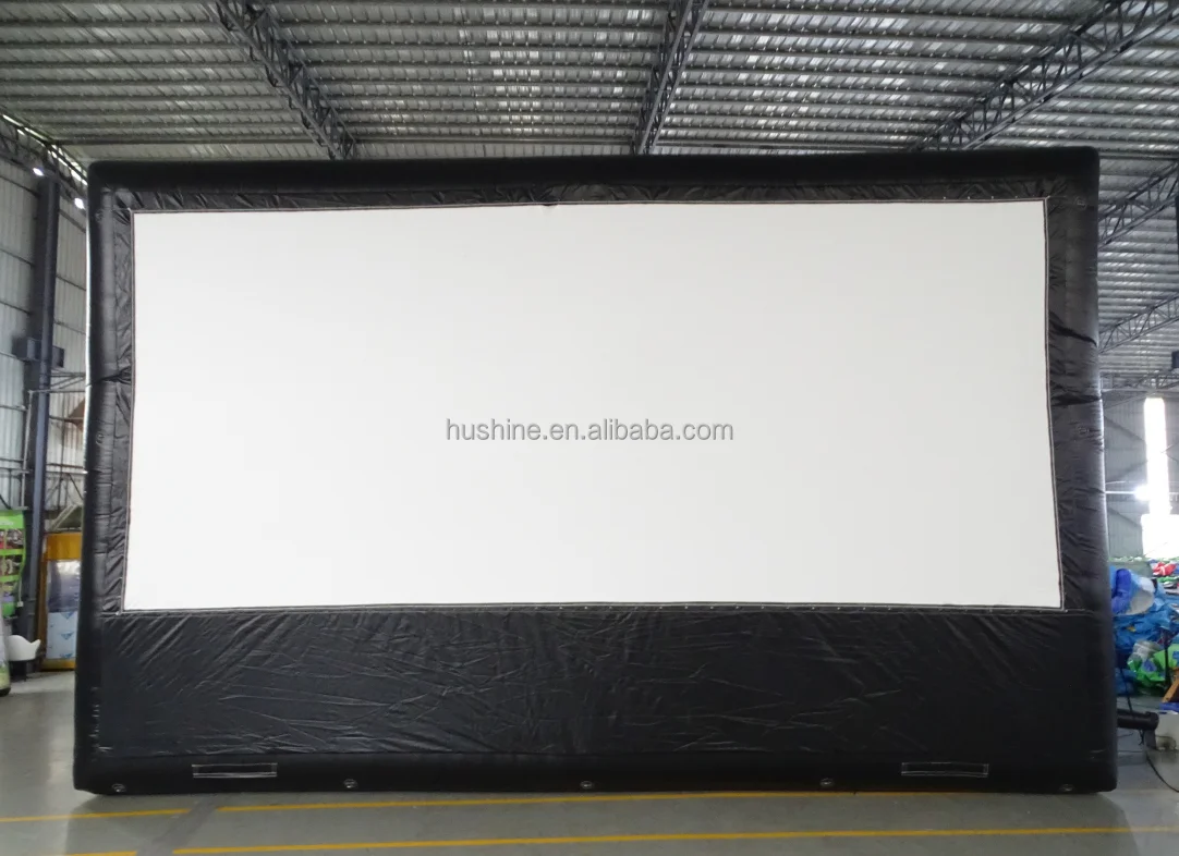 inflatable projector screen outdoor for Sale TV projector Theater cinema Commercial Large Black blow up inflatable movie screen