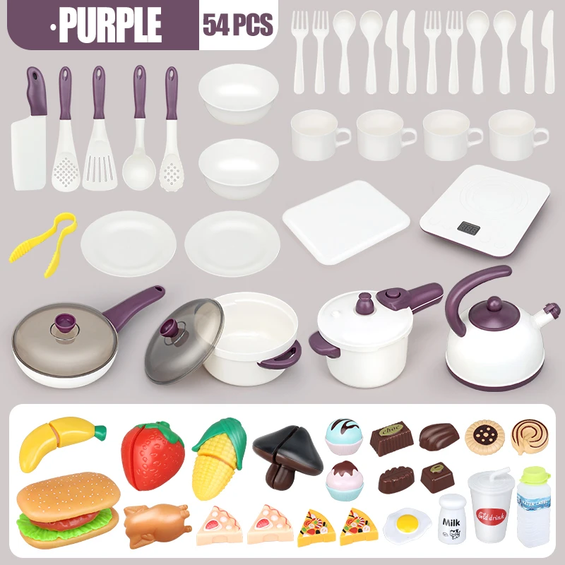 Portable play DIY mini kitchen toys real cooking set for kids 15 pcs set