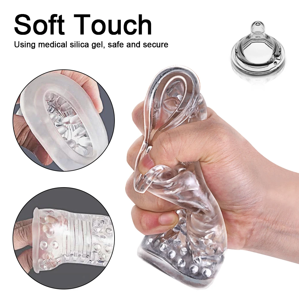 10 Thrusting and Rotating Modes Hands Free Masturbation Cup Adult Sex Toys  for Men