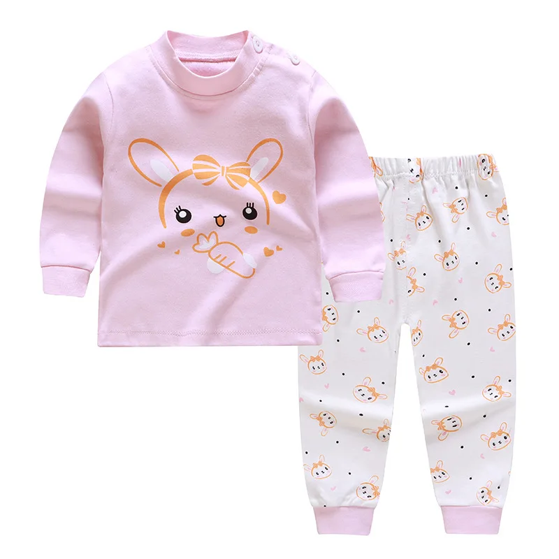Wholesale High Quality Baby Long Sleeve Summer New Design 100% Cotton Romper Pyjamas Pijamas Kids Pajamas Suit