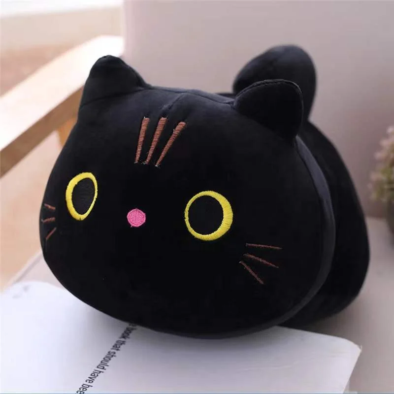 Cute and fat cat plush doll soft cute cat doll doll children soothing cylindrical pillow birthday gift