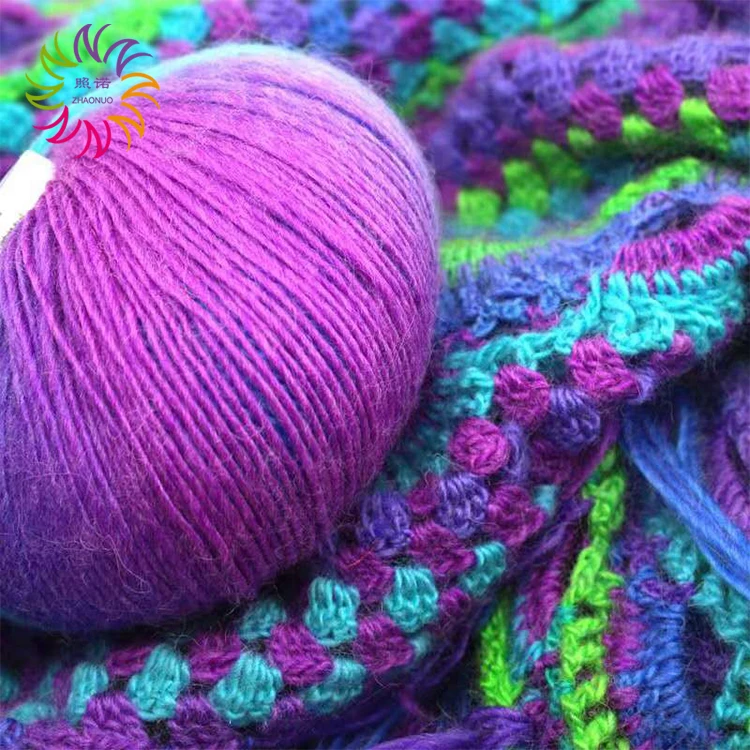 ZHAONUO wholesale knitting art comfy lambswool ball sweater cardigan worsted red set lamb superwash merino wool