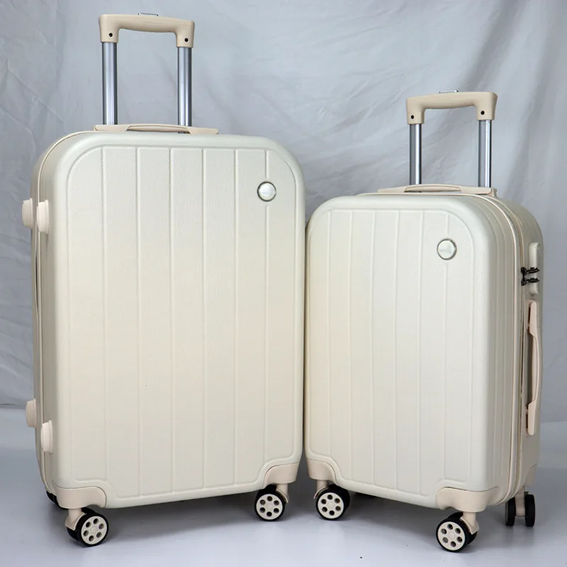 2024 wholesale ABS traveling luggage trolley suitcase set custom carry on luxury and aluminium luggage suitcase