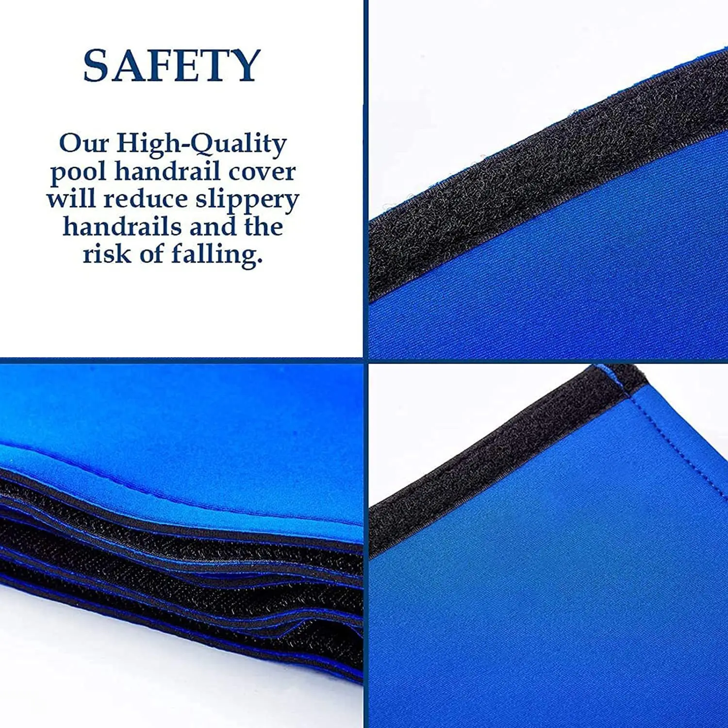 Royal Blue Swimming Pool Hand Rail Cover