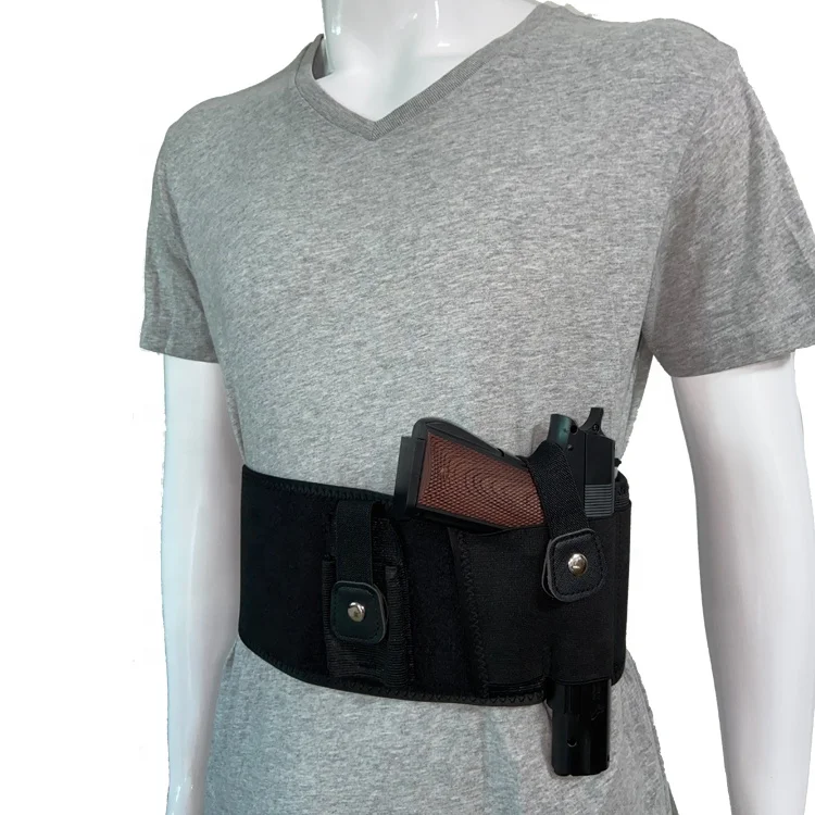 
Neoprene Belly Band Gun Holster Concealed Carry Waistband Hand Gun Holster Tactical Waist Adjustable Concealed Carry Holster 