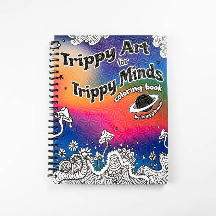 Wholesale Uptodate Spiral A4 Custom Children Adult Drawing Coloring Printing Book