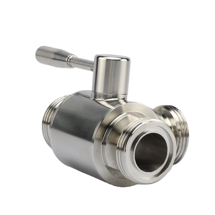 Customized Multi-Port 316l Stainless Steel Three-Way Water Valve Thread New Type 3 Way Ball Valve