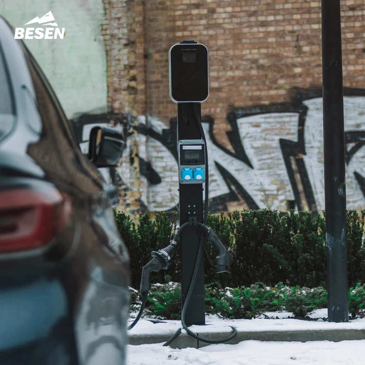 BESEN FACTORY SALE 32Amp 7kW IP66 HOME USE SMART EV WALLBOX Type1 Type2 Level 2 Electric Vehicle Car Charger Charging Station
