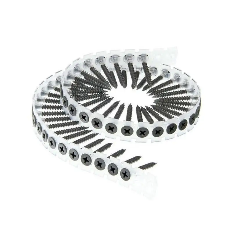 Plastic Strip Collated Drywall Screws with Plastic Belt for Autofeed Screwdriver