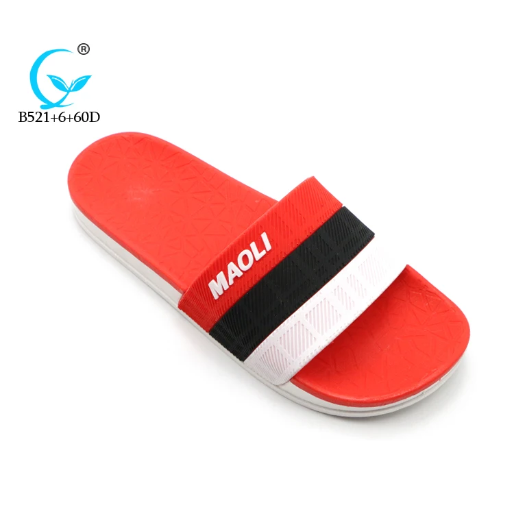 PVC Mens Slide Sandal PCU Custom Logo Slide Sandal