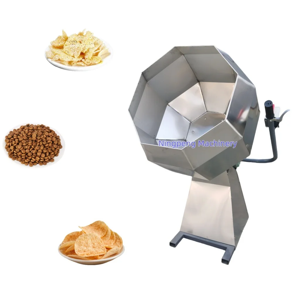 NP Brand potato chips flavor coating machine mixer seasoning octagonal mixer chips flavoring mixer