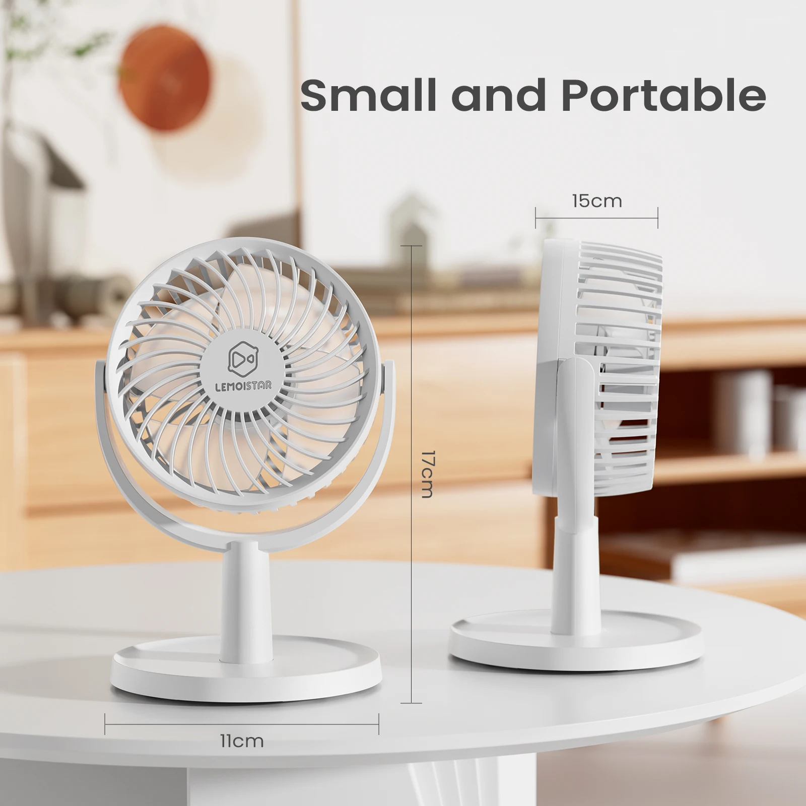 Powerful Multi-Level Wind Gears Air Circulation Desk Pedestal Fan For Home Usb Electrical Cooling Small Portable Mini Table Fans