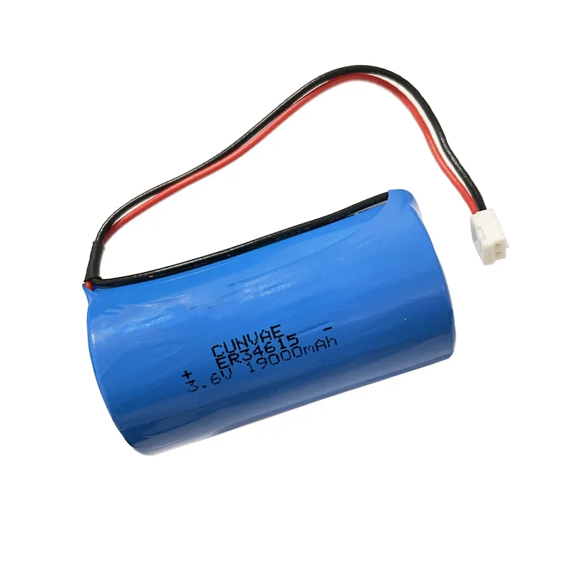 Lisoci2 батарея ER34615 энергии типа высокой емкости 3,6 V 19000mAh для газового счетчика Li-SOCl2 34615 литиевых батарей одноразового использования
