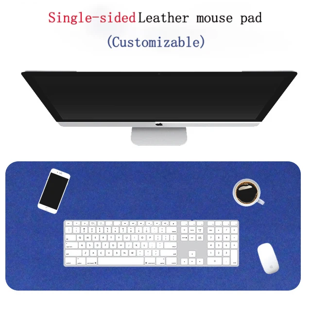 Hot saleExtended dual PU Waterproof Leather Gaming mouse pads Customized logo Computer desktop pad for Computer Desktop