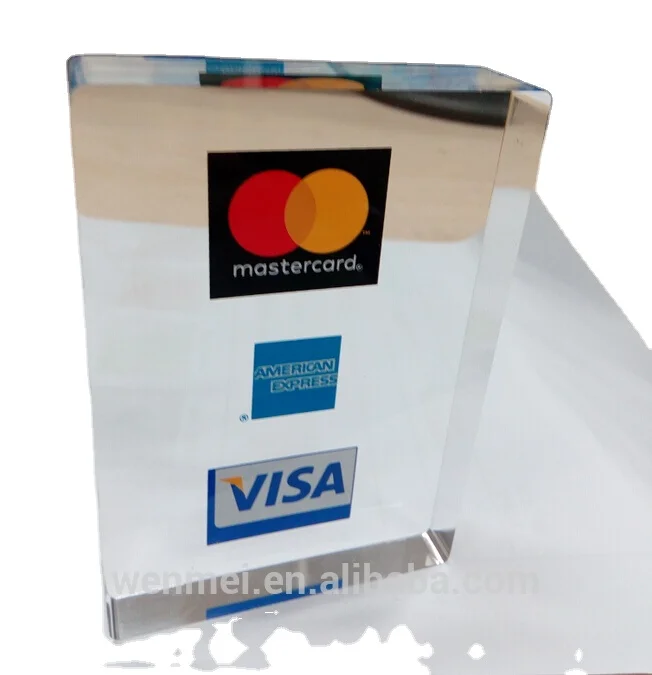 Acrylic Logo block with printing