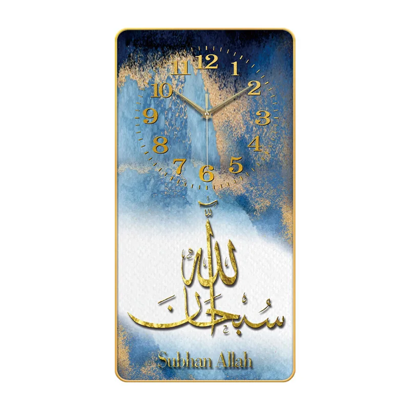 square painting hot sale retro creative wood & plastic art clock luxury christmas decorations wall clock for living room