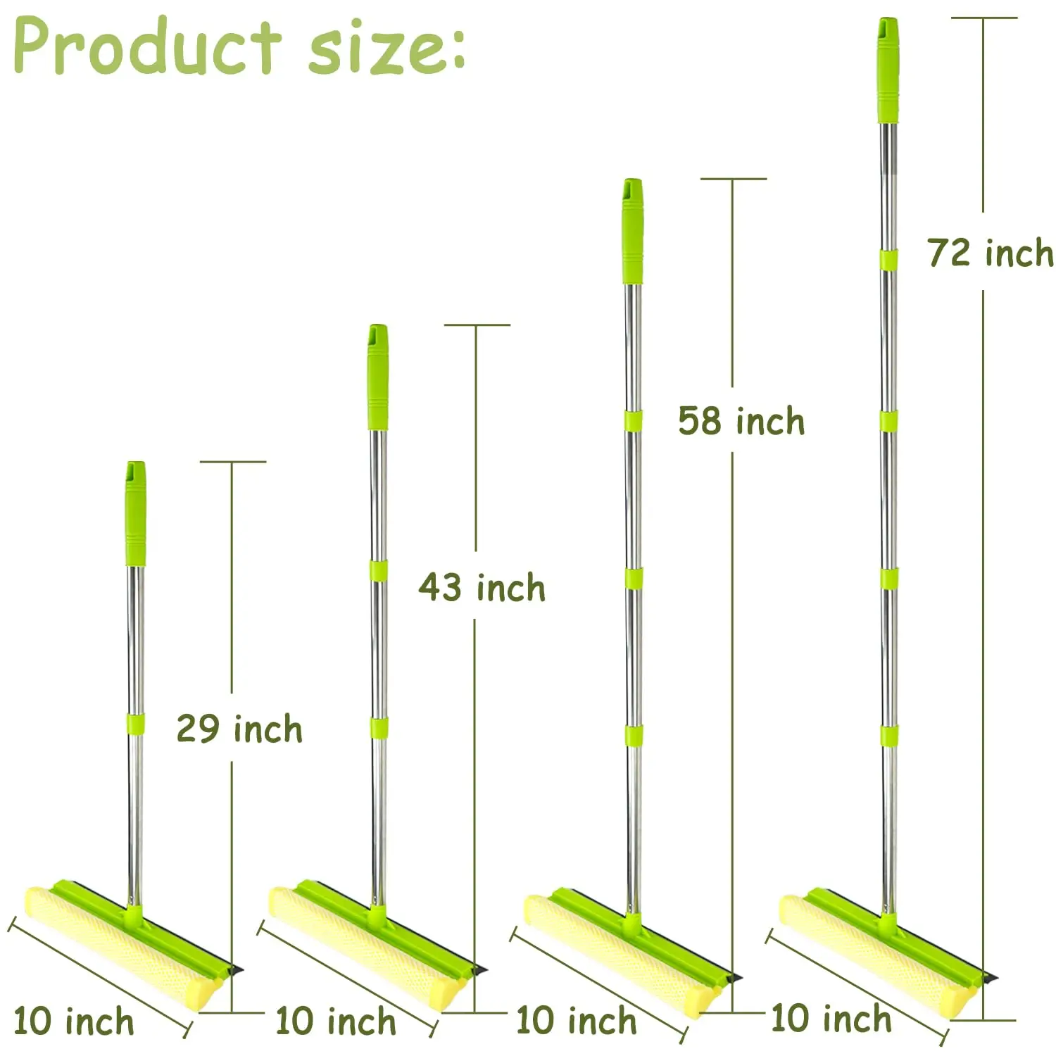 Factory Wholesale Custom Extension Pole Squeegee For Window Cleaning Window Cleaning Tool With Extension Pole Telescopic