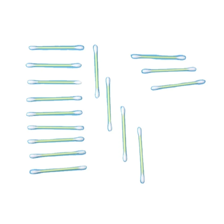 Assorted baby plastic exfoliating swab travel cotton swabs holder