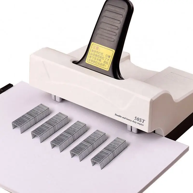Economic Factory Manufacturing Heavy Duty Manual Stapler Office Two-Head Paper Stapler Machine
