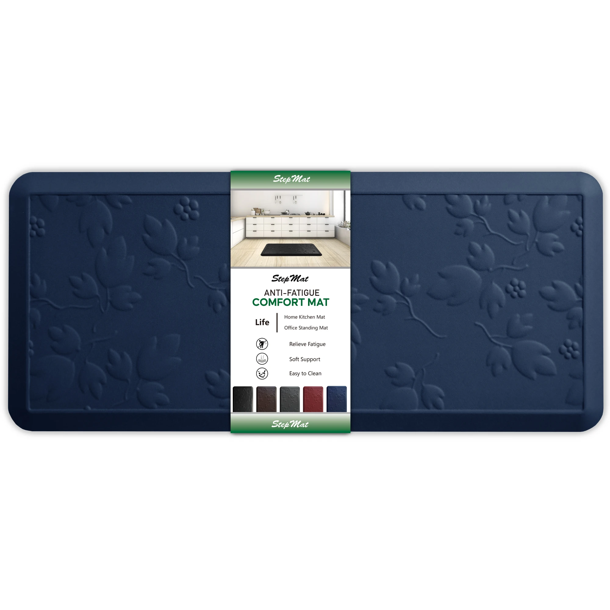 Cushioned Memory Foam Standing Desk Mat Kitchen Mat and Kitchen Rugs PU Anti Fatigue Mat