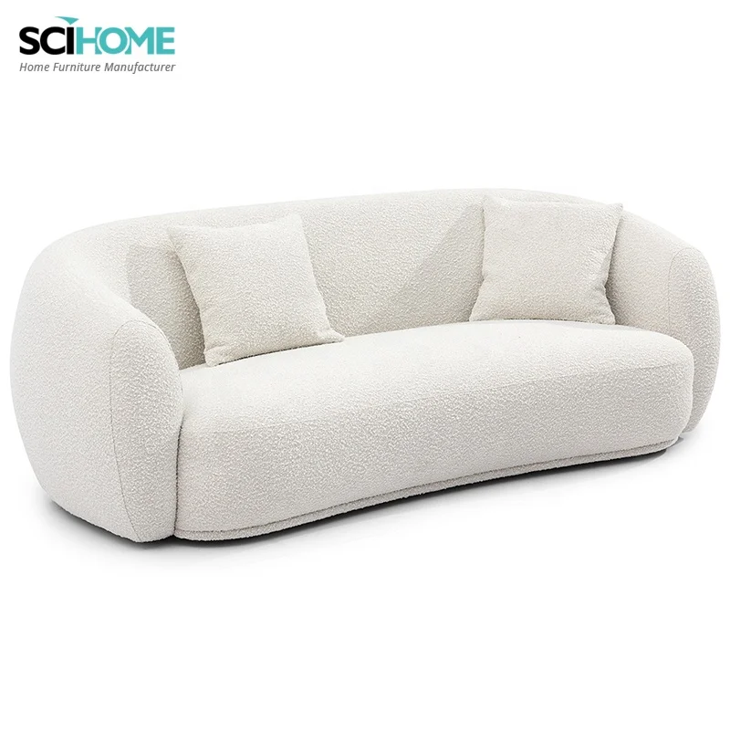 SCIHOME Modern Boucle Living Room Furniture Sectional Sofa