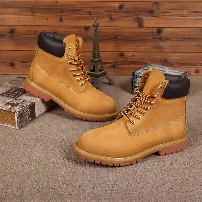 Модные мужские ковбойские сапоги с индивидуальным логотипом роскошные ботинки Martin для джентльменов походная обувь без шнуровки