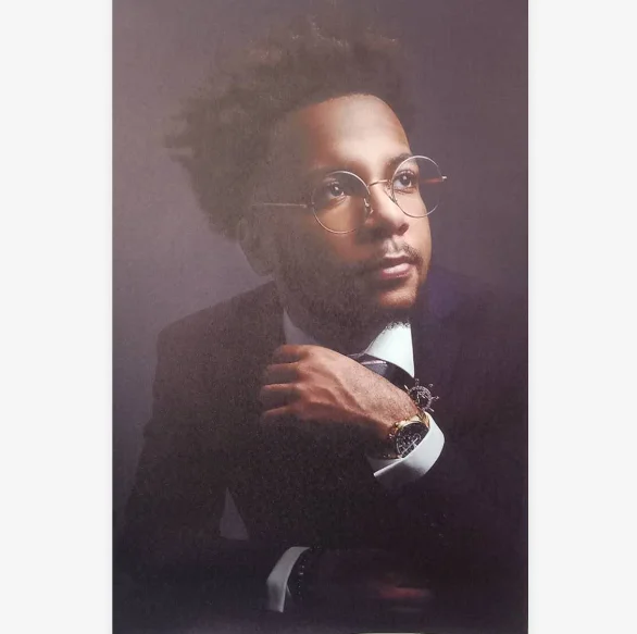 Customized Hand Painted Portrait By Photo  of Black Man  pop art figure  for Living room school  Office Wall Art