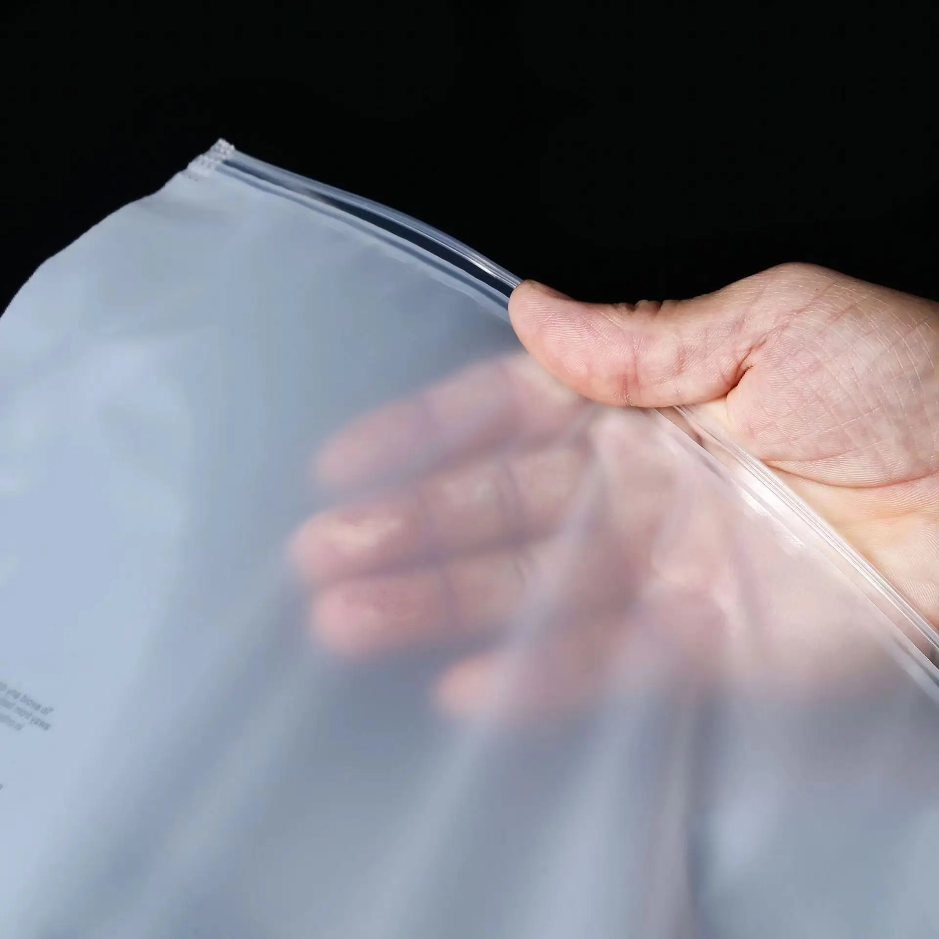Custom Resealable Biodegradable Frosted Plastic Slider Zipper Bag with Logo Bags for Clothing